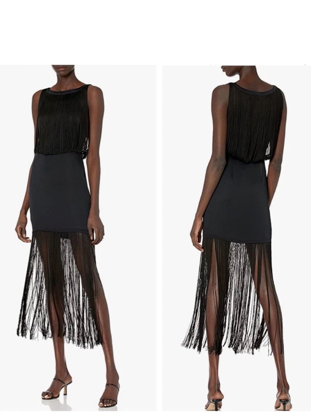 Haute Hippie Backstage Silk Fringe Dress